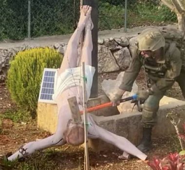 Imagem - Exército de Israel confirma envolvimento de soldado em ato contra símbolo cristão no sul do Líbano