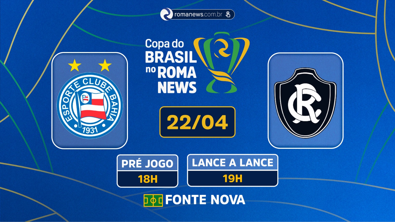 Imagem - Bahia x Remo: acompanhe o duelo pela quinta fase da Copa do Brasil