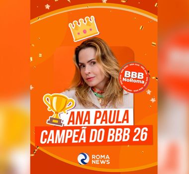 Imagem - Ana Paula vence o BBB26 e leva prêmio de mais de R$ 5,7 milhões