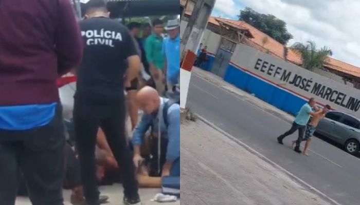 Suspeito de assalto é contido por populares e preso no centro de Ananindeua