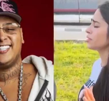 Imagem - Giovanna Roque, esposa de MC Ryan SP, canta louvor em frente a presídio