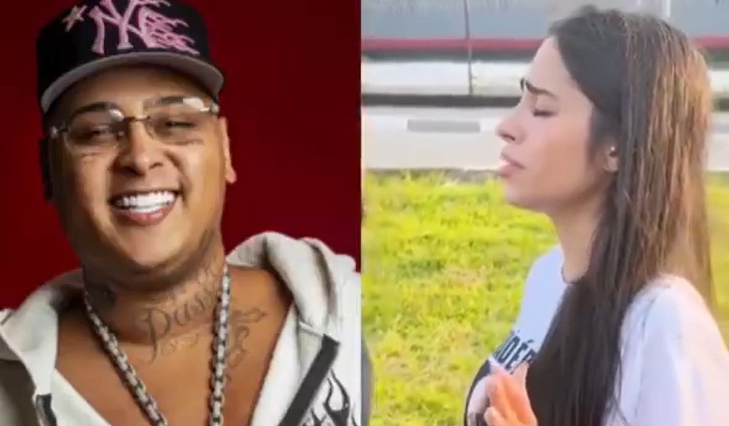 Imagem - Giovanna Roque, esposa de MC Ryan SP, canta louvor em frente a presídio