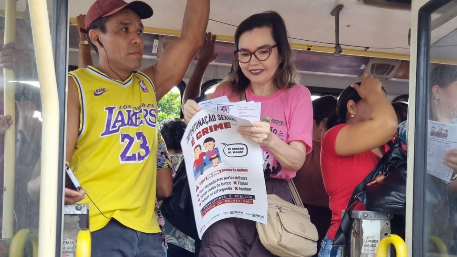 Ministério Público promove campanha contra importunação sexual dentro dos coletivos de Belém