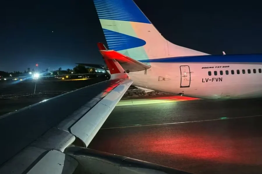 Imagem - Avião da Latam que vinha para o Brasil colide com outra aeronave no Chile