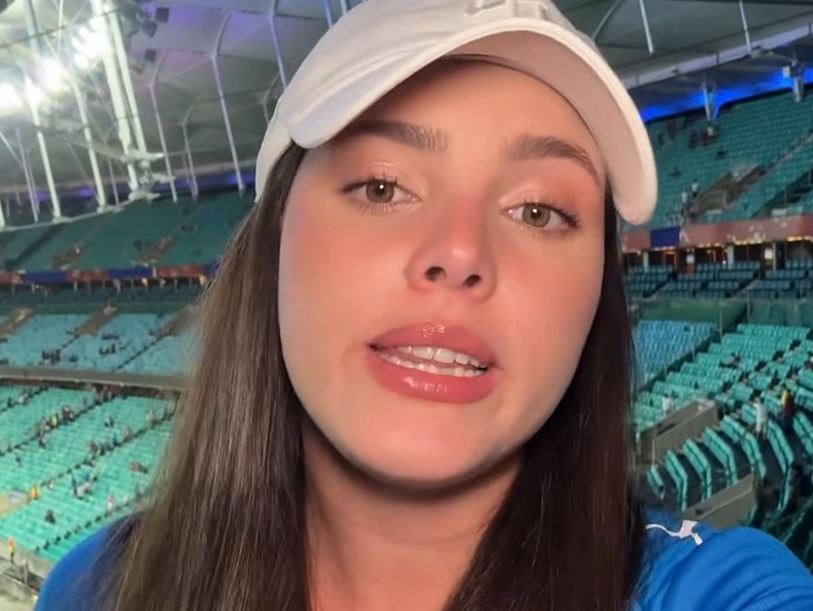 Torcedora do Tricolor ficou irritada com o resultado - 