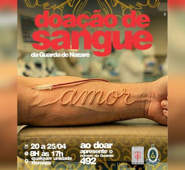 Imagem - Guarda de Nazaré promove campanha de doação de sangue em parceria com o Hemopa