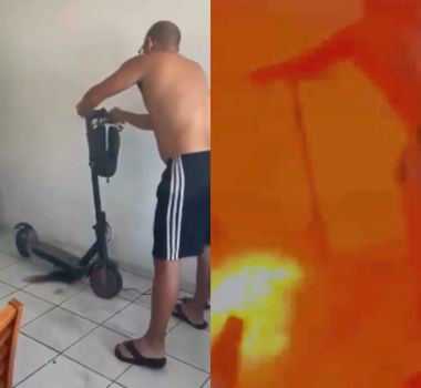Imagem - Patinete elétrico explode dentro de apartamento em Maceió