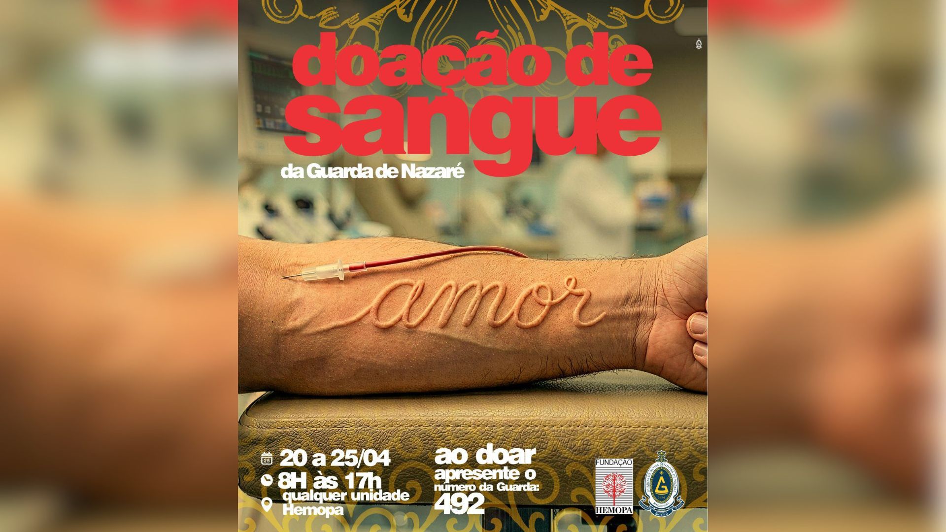A campanha de doação de sangue vai até este sábado (25).