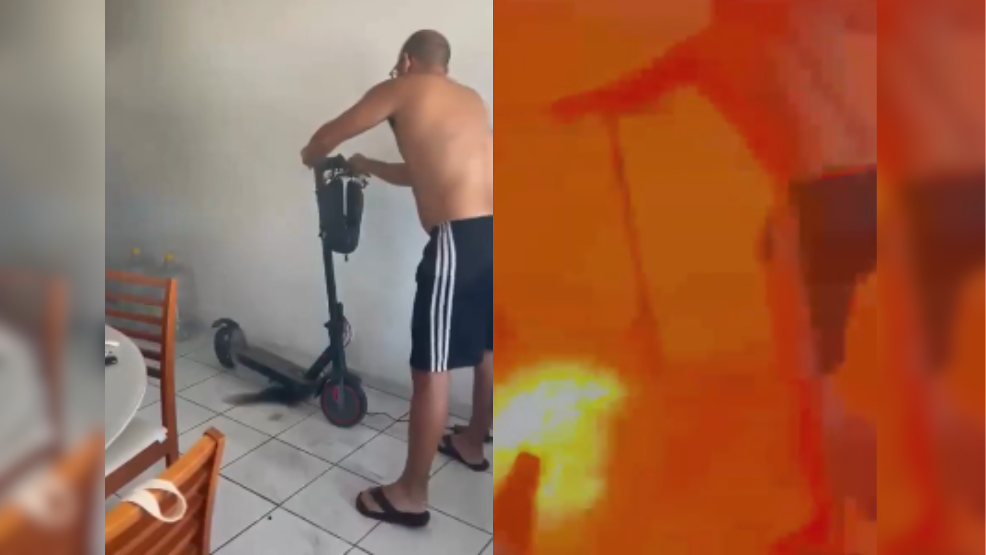 Imagem - Patinete elétrico explode dentro de apartamento em Maceió