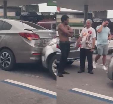 Imagem - Engavetamento de veículos deixa trânsito lento na Avenida Pedro Álvares Cabral, em Belém