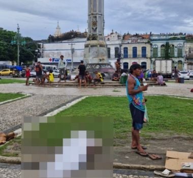 Imagem - Corpo de idoso em situação de rua é encontrado na Praça do Relógio, em Belém
