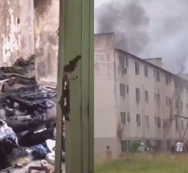 Imagem - Vídeo: apartamento pega fogo em conjunto habitacional de Marituba neste sábado (25)