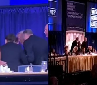 Imagem - Trump é retirado às pressas de evento após tiros serem disparados