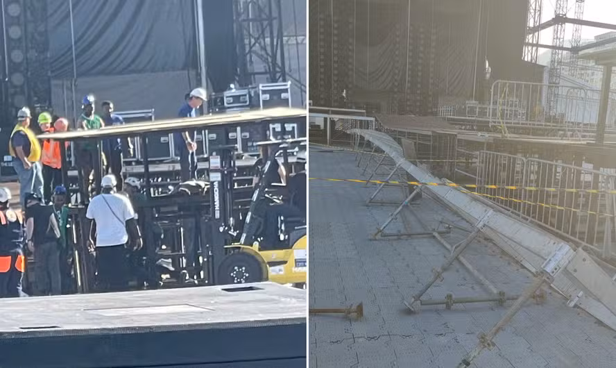 Imagem - Montagem de palco para show de Shakira em Copacabana termina em morte