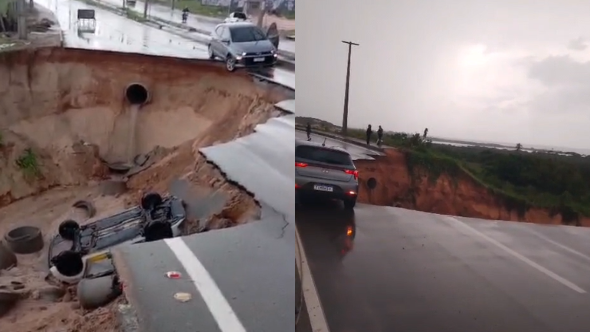 Cratera na CE-025 causa morte e pânico no acesso ao litoral cearense