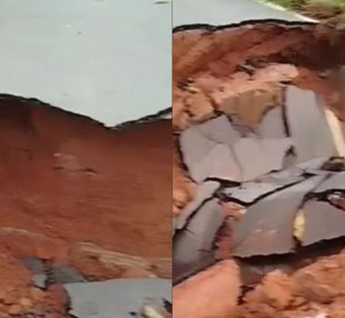 Imagem - Cratera na PA-127 engole carro e põe em risco acesso a São Domingos do Capim