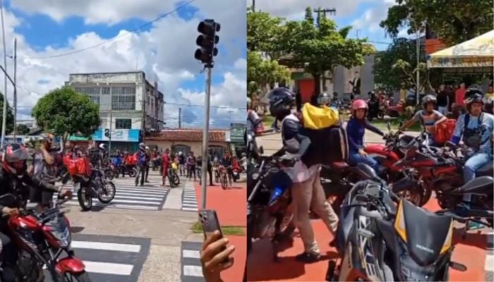 Imagem - Motociclistas protestam por morte de mulher e interditam trecho da Augusto Montenegro, em Belém