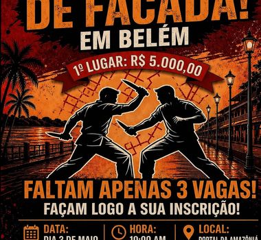 Imagem - Cartaz divulgando ‘Campeonato de Facada’ em Belém viraliza na web