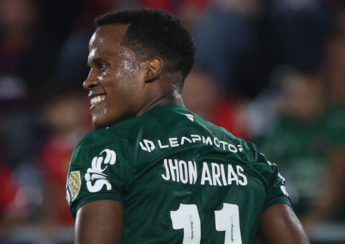 Arias marcou o único gol do Verdão na partida - 