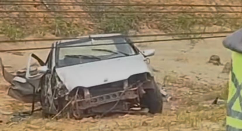 O caso ocorreu próximo ao posto fiscal, na entrada de Santa Maria

