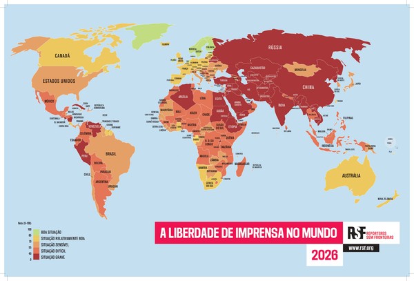 Pela primeira vez, Brasil ultrapassa os Estados Unidos em ranking global de liberdade de imprensa