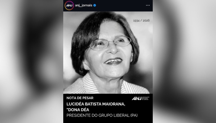 Imagem - Associação Nacional de Jornais presta homenagem a Lucidéa Maiorana
