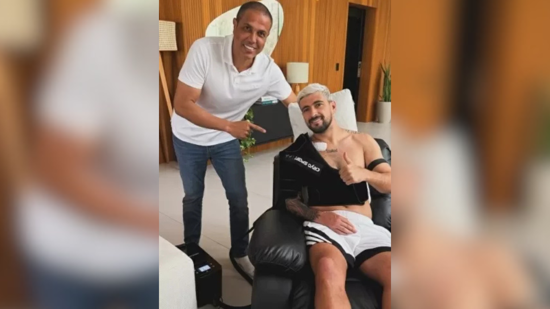 Meia do Flamengo inicia tratamento com equipamento de crioterapia e corre contra o tempo