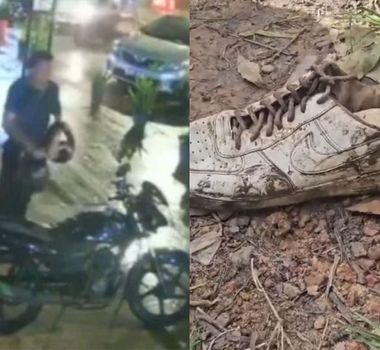 Imagem - Tênis branco é encontrado na área de buscas e pode ser de jovem desaparecido em Ananindeua