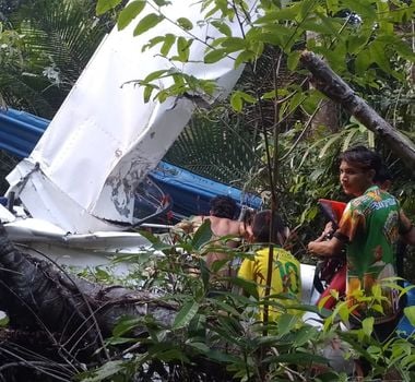 Imagem - Avião de pequeno porte cai em área de mata no rio Arapiuns, em Santarém