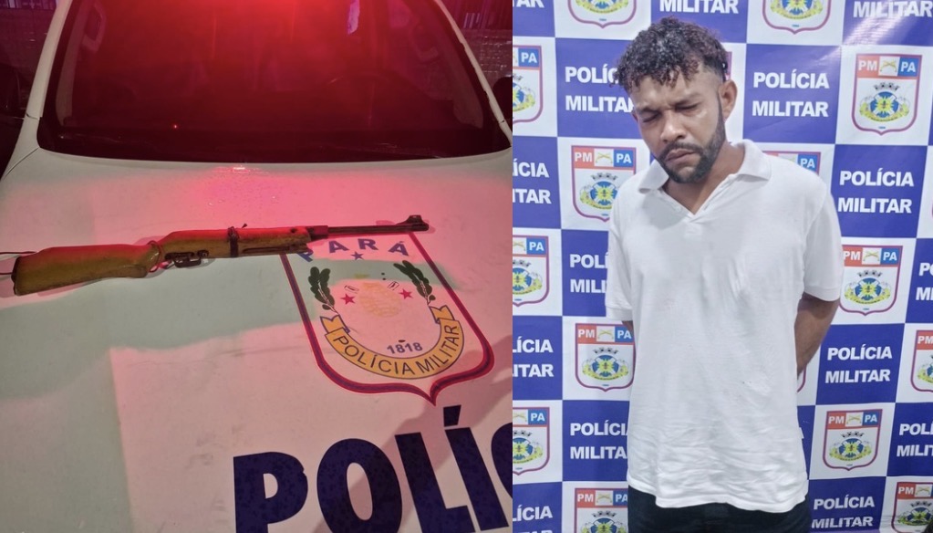Homem é preso após agredir companheira e ameaçar policiais em Xinguara