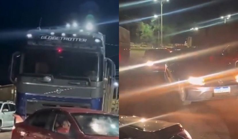 Segundo relatos de motoristas que passaram pelo local, a situação rapidamente saiu do controle por causa da intensa circulação de carretas e da falta de organização no trânsito