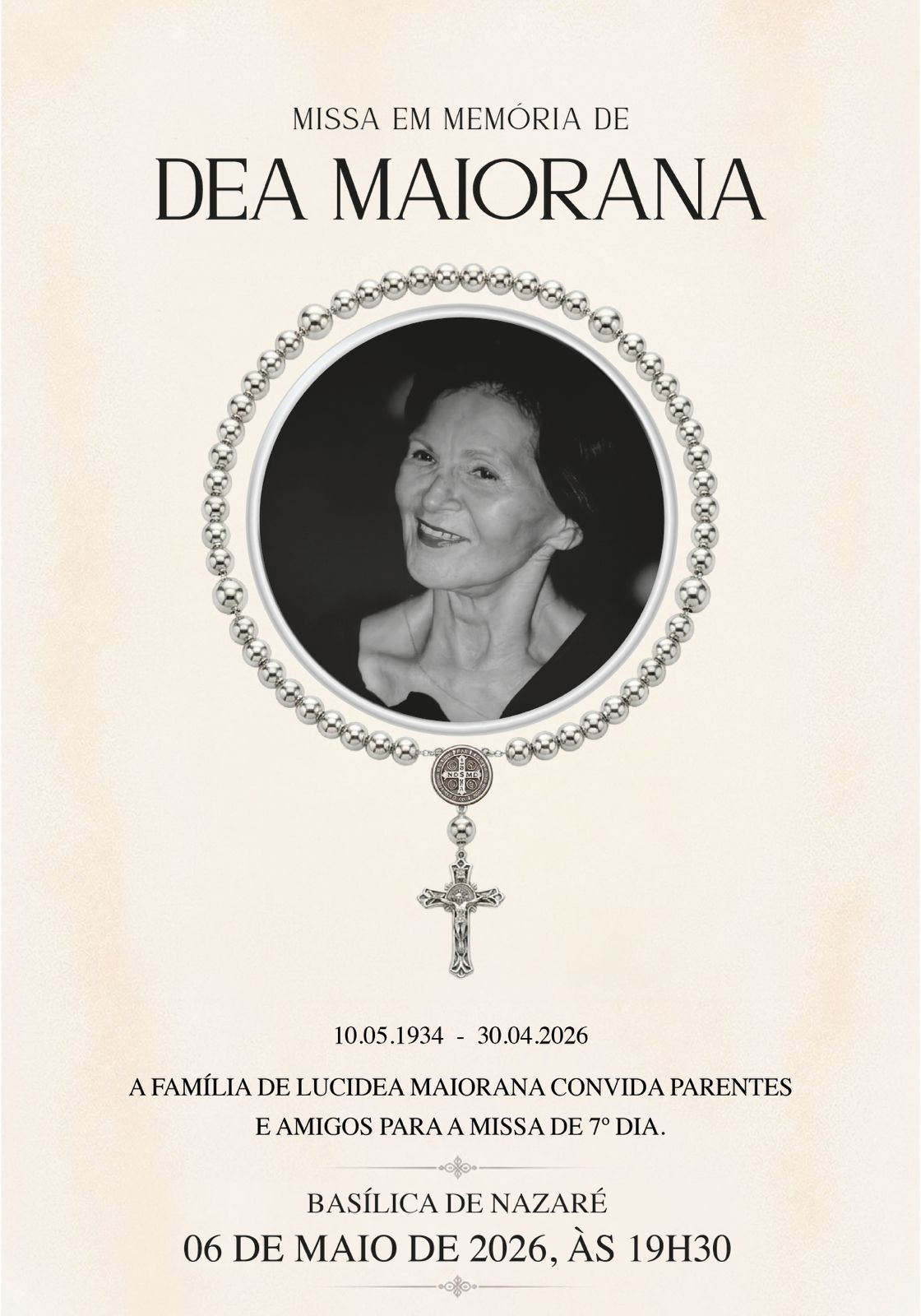 Imagem - Sétimo dia de orações por Lucidéa Maiorana