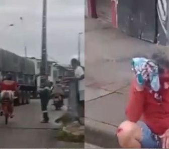 Imagem - Vídeo: Idosa e rapaz ficam feridos após acidente na avenida Tucunduba, em Belém