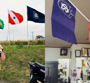 Imagem - Paraense registra bandeira do Remo no Japão