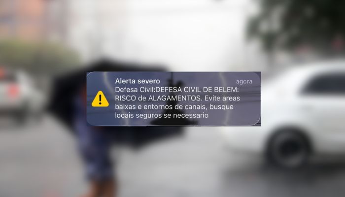Defesa Civil emite segundo alerta para chuvas fortes nesta sexta-feira