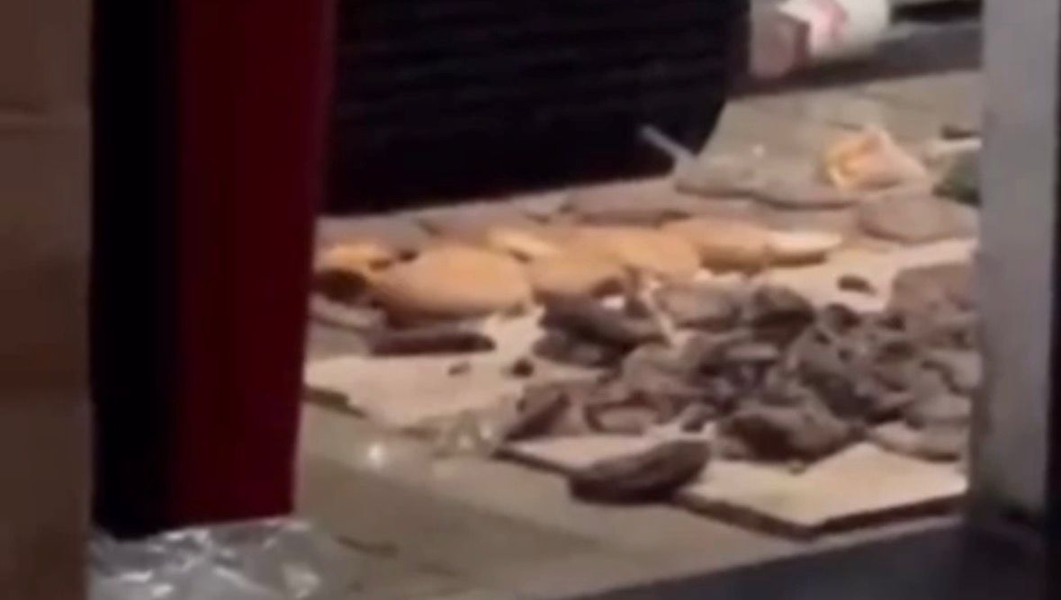 VÍDEO: Motorista de aplicativo registra alimentos jogados no chão de hamburgueria em Belém; veja