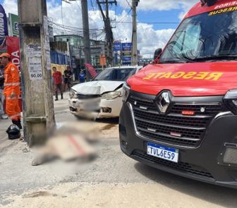 Imagem - Motociclista morre em grave acidente envolvendo carro e caminhão na BR-316