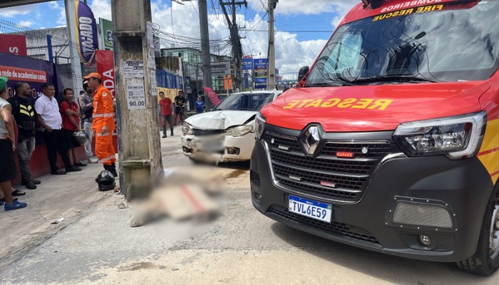 (Motociclista morre em grave acidente envolvendo carro e caminhão na BR-316)