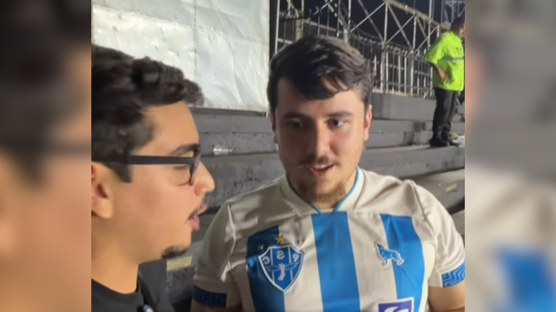 Influenciador Arthur Souza conheceu fã do Papão durante jogo contra o Vasco pela Copa do Brasil