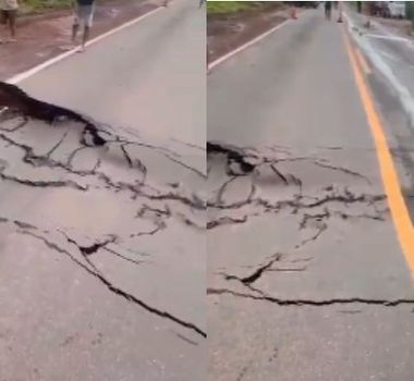 Imagem - Trecho da BR-010 é interditado após fortes chuvas em Aurora do Pará
