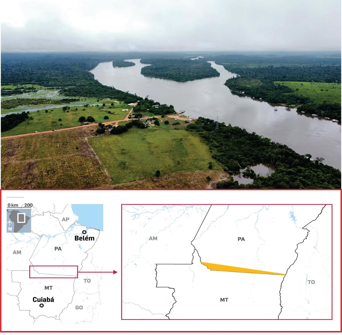 Pará diante das disputas territoriais que tramitam no Supremo Tribunal Federal (STF) contra os estados de Mato Grosso e Maranhão.