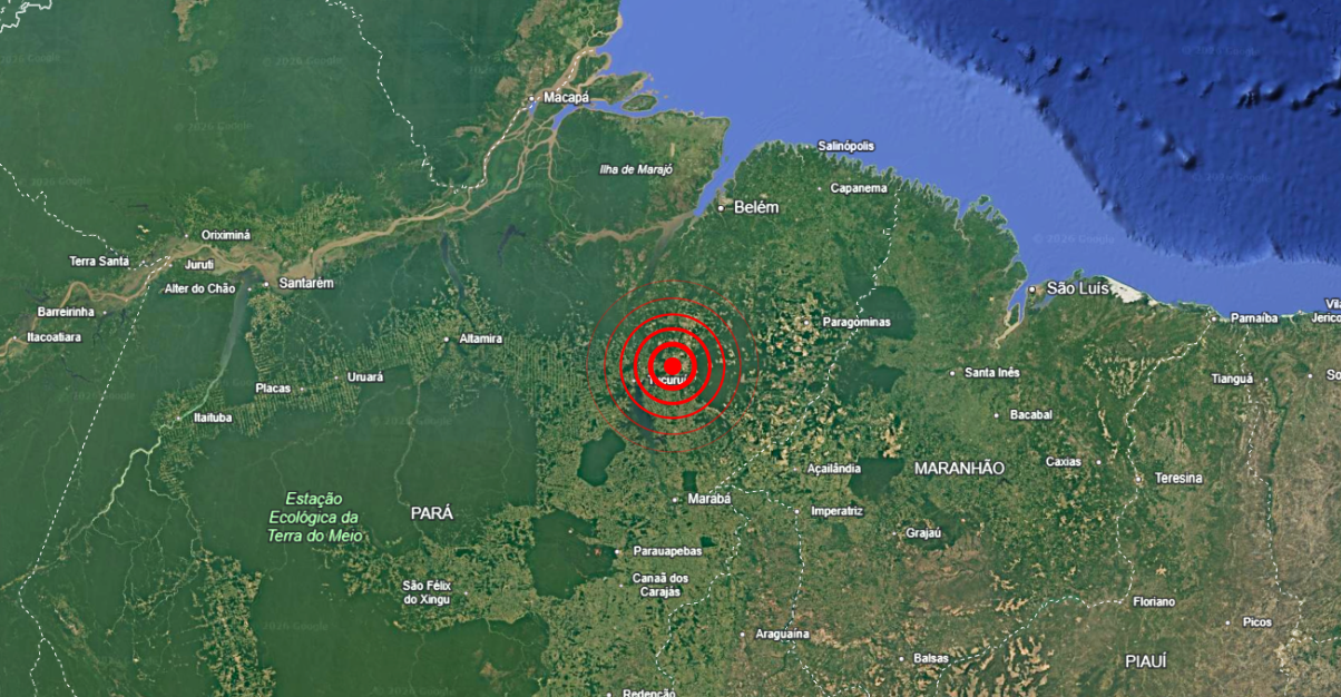 Imagem - Tremores de terra registrados no Pará são sentidos pela população
