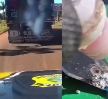 Imagem - Caminhoneiro é preso após jogar cocaína pela janela de carreta na BR-163