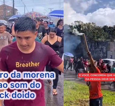 Imagem - Enterro repercute nas redes após cortejo ao som de rock doido reunir multidão no Pará