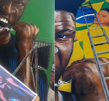 Imagem - Virginia é apagada de mural da Copa de Vini Jr. após término do casal, em MG