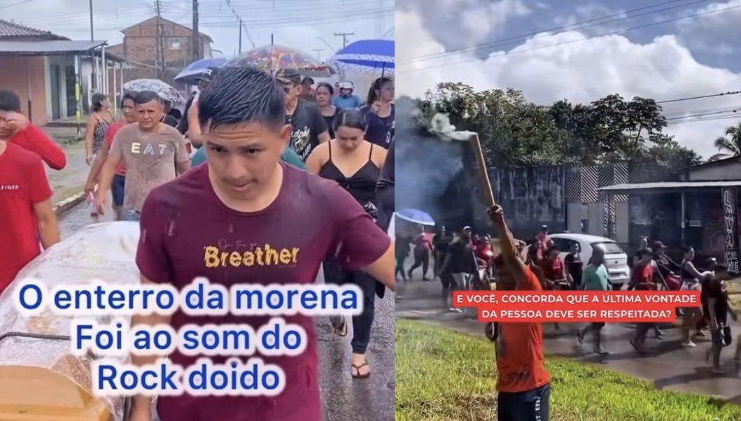 Enterro repercute nas redes após cortejo ao som de rock doido reunir multidão no Pará