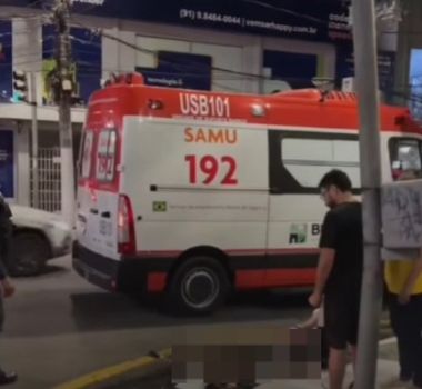 Imagem - Acidente entre carro e moto deixa motociclista ferido na Batista Campos