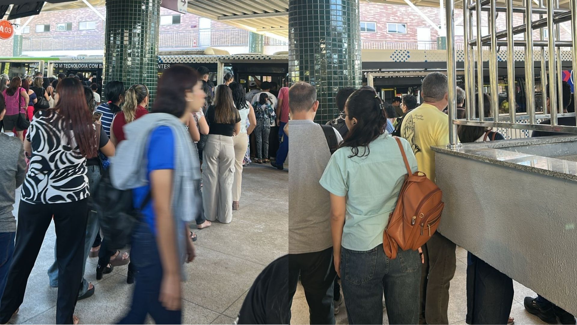 Passageiros denunciam falta de ônibus e longas filas no BRT de Ananindeua