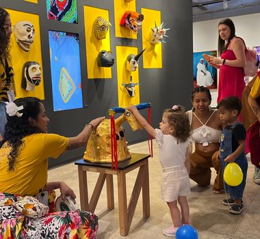Imagem - CCBA promove atividade educativa para despertar interesse de bebês e crianças pelas artes contemporâneas