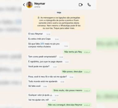 Imagem - Perfis falsos de Neymar são usados em golpes virtuais nas redes sociais